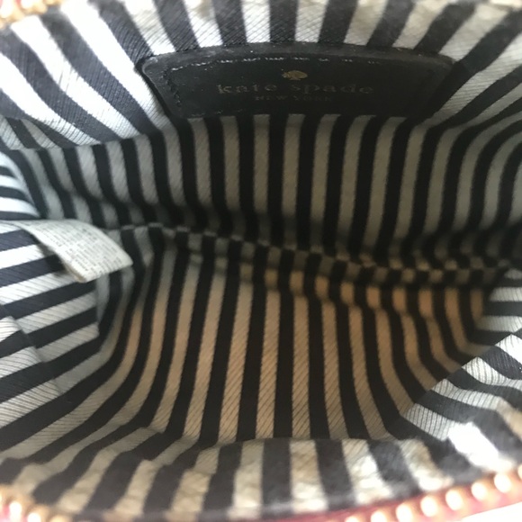 Kate Spade Red Leather Wristlet 6.5" x 4" - Picture 3 of 5